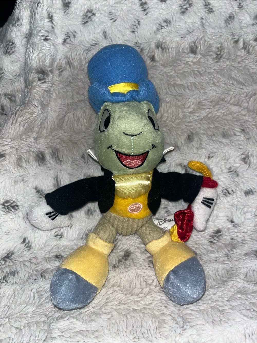 Disney Jiminy Cricket Plush - Blue Hat, Yellow Shoes, Black Jacket